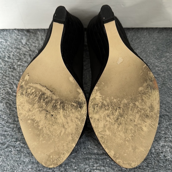 Steve Madden black peep toe wedge - Picture 5 of 5